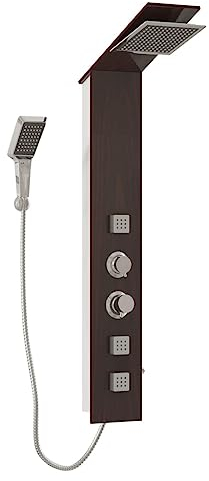 Bussandri Exclusive - Duschpaneel System Glas braun