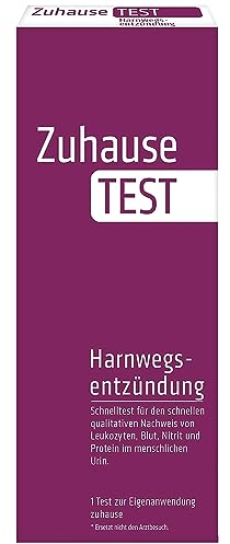 NanoRepro ZuhauseTEST Harnwegsentzündung, 10 Schnelltests zum Hinweis auf urinales Blut, Leukozyten, Nitrit und Protein, einfacher Urintest bei Symptomen wie starkem und brennendem Harndrang