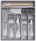 Lifewit Range Couverts pour Tiroir, Organisateur Couverts Tiroir Cuisine Rangement Ustensiles Bac de Rangement Couvert pour Cuillères Fourchettes Couteaux Vaisselle, 7 Compartiments, Gris