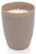 Mea-Living STONEWARE Kerze im Becher sand, handgemachtes Steingut, 280 ml, wunderschönes Geschirr mit Kerze