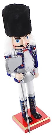 RORPOIR Adornos De Cascanueces De Madera Marionetas De Cascanueces Figuras De Soldado Decoración para Mesa De Café Oficina