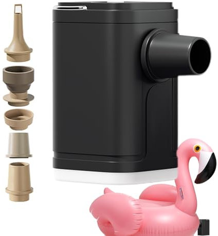 Bomba de aire eléctrica para inflable, bomba inflable para acampar,Flotadores de piscina con bomba de aire eléctrica | Bomba de flotador para piscina, inflables con bomba eléctrica con batería de gran