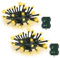 Bowfar Battery Christmas Lights, 2M 20 LED Warm White String Fairy Lights Battery Operated with Timer, Christmas Tree Lights for Garden Indoor Outdoor Christmas Decorations(2 Pack, Dark Green Cable)