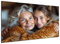 DARO Design - 56x84 cm Mein Foto auf Leinwand Hochdichte Faserplatte HDF 6mm, Schwarze Kanten, Fester Wandhaken - Als Hochzeitsgeschenk, für Baby Bilder und Familien Fotos und andere besondere Momente