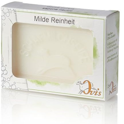 Schafmilchseife Ovis Verpackt 100g Mild&Rein Naturseife Seife Schafmilch Ohne Zusätze Empfindliche Haut Reinigung und Pflege