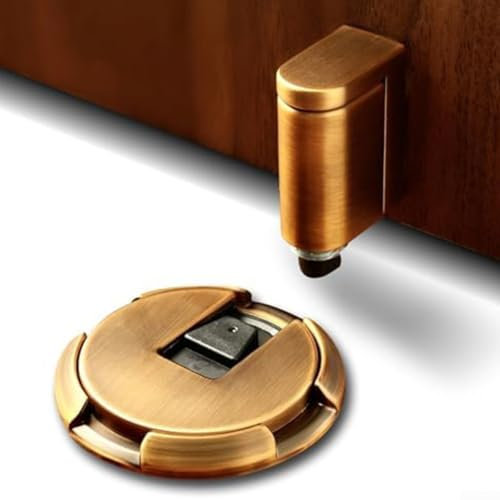 Windabweisender Türhalter, verstellbarer Bodenstopper, um zuschlagende Türen zu verhindern (1 Stück)