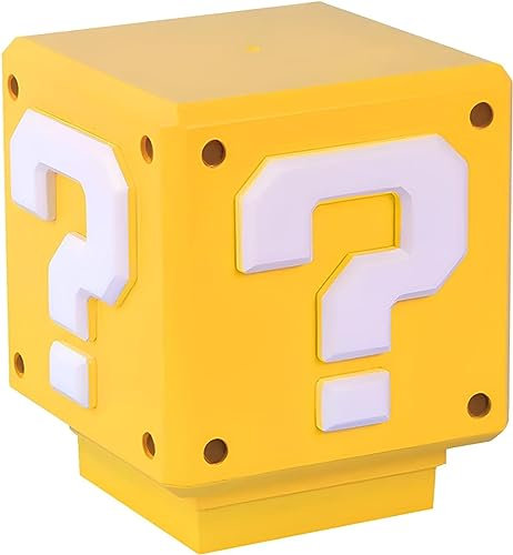 BIRBANN Super Ma-rio Lampe Würfel, Kinder Square Toys Fragezeichen Ziegelstein Licht, Illusion Night Light Dekoration Mit Spiel Sound Effekt Geeignet Für Geburtstag Geschenk, Urlaub Geschenk
