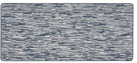 My Stain Resistant Navy Broken Stripe Runner, 67x150cm