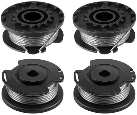 JINHENB Strimmer Wire Replacement Spool and Line, 4 piece compatible with Bosch ART 23 SL ART 26 SL, EasyGrassCut 18, 23, 26, 18-230, 18-260, for mower trimmer F016800569 F016800385