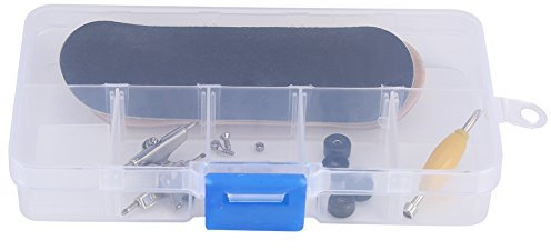 Fictory Mini Finger Skateboard aus Ahornholz + Legierung - Stressabbau für unterwegs, Box, langlebig und stilvoll
