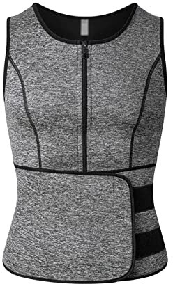 Tuta da Sauna per Uomo, Regolabile, Modellante, Snellente, con Cerniera, per la Corsa