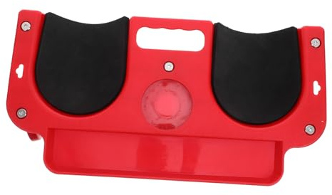 CLISPEED Rolling Knee Pad Cars Car Leg Pad Safety Concrete Sliders Garage for Mechanics Pe Red