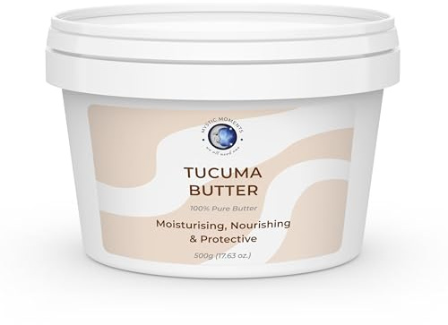 Mystic Moments | Tucuma Butter (Astrocaryum vulgare) | 500g | Deep Moisturising Skin & Hair Butter. Ideal for skincare and cosmetic formulations.