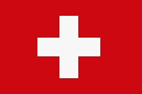 U24 Aufkleber Schweiz Flagge Fahne 8 x 5 cm Autoaufkleber Sticker