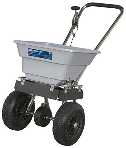 Sealey SSB37W Broadcast Salt Spreader, Stainless Steel, 37kg Walk Behind