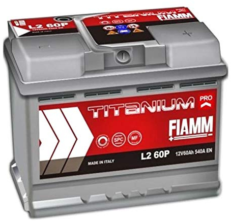 BATTERIA AUTO POSITIVO A DESTRA (+ DX) FIAMM 60Ah 600A COD. L2B 60+ - 7903781