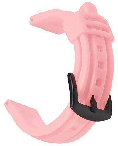 OLLREAR Caoutchouc Bracelet Montre Remplacer Silicone Bracelet Montre - 12 Colors & 4 Sizes - 18mm, 20mm, 22mm, 24mm - Bracelets de Montres pour Femme&Homme (18mm, Pink)