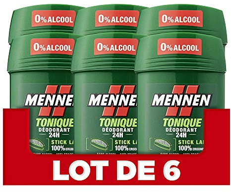 MENNEN - Deodorant Stick Large für Herren – Anti-Transpirant Wirksamkeit 24 Stunden – Tonikum – 50 ml – 6 Stück