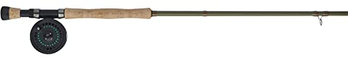 Shakespeare Cedar Canyon Stream Fliegenfischer Ruten- und Rollen-Set - Fertig zum Fischen - Inklusive Backing, Fliegenschnur, Box und Fliegen