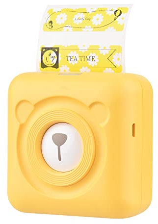 Bisofice PeriPage Mini Drucker für Smartphone, All-in-One Thermodrucker, kabellos, BT-Bild, Foto, Etikett, Memo-Belegungspapier, AR-Foto-Funktion, mit USB-Kabel, Unterstützung für Android iOS Windows