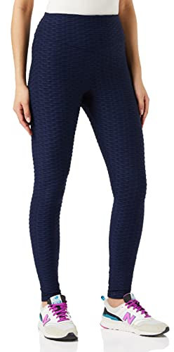 FM London (2er-Pack) Gym Leggings für Damen , Navy, 10