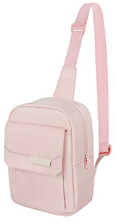 TULLIO Camera Bag Small for Photographer Canvas Camera Sling Purse Bag for Women Waterproof DSLR Camera Case Pink Compatible with Canon Nikon Sony