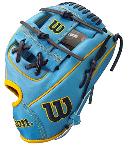 WILSON A2000 Baseball RHT Infield Glove Series - Exclusive Edition (11.5 Inches, SkyBlue/Yellow)