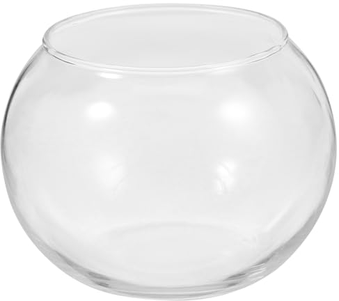 Alipis 2st Mikroglasflasche Im Querformat Glasvase Fischschalen Für Tafelaufsätze Vermehrungsvasen Für Pflanzen Runde Blumenvase Wandtöpfe Für Terrarien Wandvase Büro Betta Fisch Pflanzer