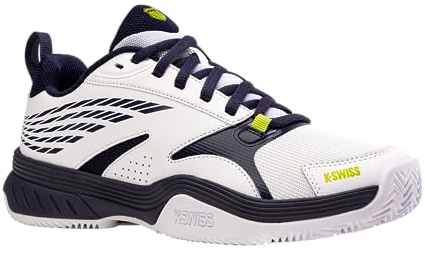 K-Swiss Performance Herren Speedex HB Tennis Shoe, White/Peacoat/Lime Green, 41.5 EU