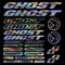 Car Stickers Creativity Bicycle Frame for GHOST Road Bike Mountain MTB BMX Cycling Rack Vinyl Decal Decorative Accessories,36CM