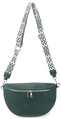ayados Damen Crossbody Bag Bauchtasche Handtasche Schultergurt Cross body bag Tasche Schultertasche Umhängetasche 2376232 (Grün)