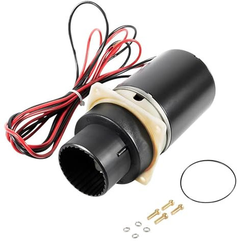37072-0092 Marine Designer Series and Quiet Flush Marine Toilet Pump Assembly Kit, Compatible with Jabsco Quiet Flush Toilets Series 37045, 37245, 37055, 37255, 37075, 37275 12-Volt