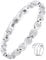 Jecanori Magnetic Bracelets for Women - Titanium Steel Magnetic Bracelet - 3800 Gauss Ultra Strength Magnets - Adjustable Length Wristband with Gift Box