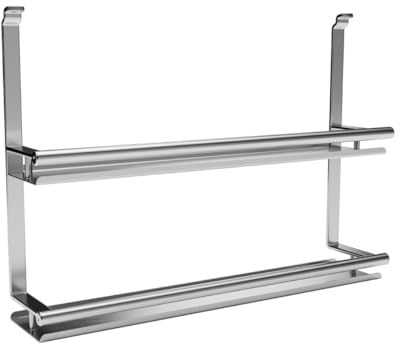 Kesseböhmer Linero style Gewürzbord Edelstahloptik 2-etagig 380x80x271 mm | zum Einhängen Nischensystem von SOTECH