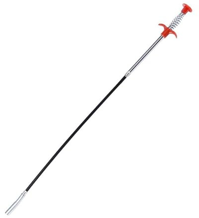 Abflussreiniger Spirale Abfluss Rohrreinigung Greifer Flexibel Krallengreifer Rohrreiniger Stick Rohrreinigungsspirale Reinigungshaken Reinigungsspirale Abfluss für Badewanne Abwasserkanäle (160 cm)