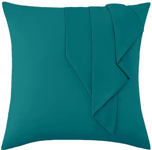 Vielit Sofa Kissenbezug 50x50 Petrol Weich Kopfkissenbezug 50x50 2er Set Mikrofaser Kissenbezüge 50x50 Kissenhülle Für Kissen 50x50cm Öko-Zertifikat Resistent Hypoallergen
