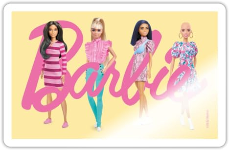 Spreadshirt Barbie Und Ihre Freundinnen Sticker Aufkleber, 10 x 10 cm, Weiß glänzend