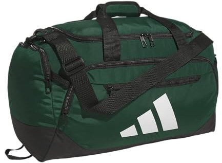 Adidas Defender 5 Große Seesack (100 l), Team Dunkelgrün, Medium (59L), Defender 5.0 Seesack, strapazierfähige Reisetasche, Sporttasche, für Damen und Herren