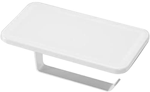 Youdefa Porta Carta Igienica con Ripiano, Porta Carta Igienica Indispensabile per La Casa, Autoadesivo e Montaggio Un Parete con, Porta Fazzoletti