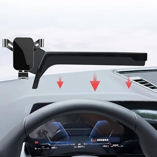 LSXEL porta cellulare da auto Compatibile con BMW X1 U11 Supporto per telefono 2023 2024 (for X1 U11 2023-2024)