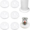 LYQNIHOB 6 Pièces uyau pourde Tuyaux d'eau Cache Radiateu, Cache Tuyau Radiateur Rosace Radiateur Ronde Rosace Robinet pour Tuyaux de Chauffage Conduites d'eau Chaude et Froide Supérieures (14-29 mm)