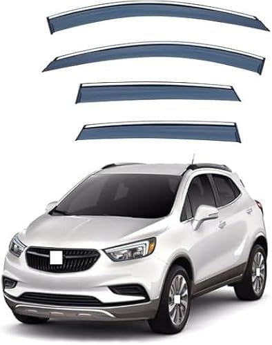 LPOOSAKW Auto Windabweiser für Opel Mokka X 2016-2019, Seitenfenster Regenschutz Regenabweiser.