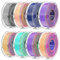 SUNLU 3D Drucker Filament Bundle, SILK Dual Color Triple Color PLA+ Filament, Einzeln Vakuumverpackt, Silk Dual Color*5, silk Tri-color*3, Insgesamt 2 kg