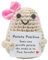 Aonveki Regalo Mujer Original Cumpleaños, Muñeca de Patata Positiva Italiana Motivacional, Mini Peluche Gadget Escritorio Lindo Afortuna, Ideas Regalo Amiga Collega Hermana Adolescente