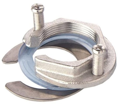 Stainless Steel Faucet Fixing Nut Kit, Single Hole Faucet Fixing Piece, Lock Nut Mounting Fitting to Prevent Kitchen and Bathroom Faucets from Loosening, Single Hole Nut Mounting Type Connector 31 mm