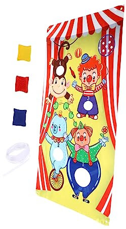 BELLIFFY 1Stk Clown-Sandsack-Spiel Karneval hängende Dekorationen Wurfspiel Outdoor-Wurfkulisse faschingsdekoration karnevalsdekoration Spielzeug Bean-Bag-Spiel-Banner Spielbanner werfen