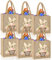 Whemyreat 6 Stück Ostertasche Motiv Hase für Kinder,Ostern Jute Taschen mit Henkel,Ostereiersuche-Taschen mit Griffen,Osternester für kinder,Tragetasche Körbe für die Eiersuche,Osterkörbchen,Egg