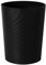 Sinoba Papelera de plástico 8008, ideal para habitación infantil, oficina, cocina, altura de 32 cm, 12 l, color negro