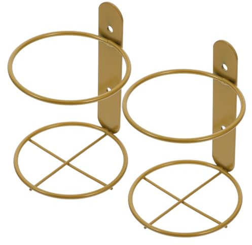 DECHOUS Sets Stylish Single Wine Bottle Holder Wall-mounted Wine Rack Metal Storage Rack Pcs