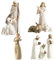 Krippenset Born Scene Willow-Tree Figur, Figuren Krippe Harz, Geburt Belen Weihnachten, Weihnachtskrippe mit Figuren, Figuren Weihnachtskrippe, Figuren Krippe Harz Heilige Familie, Dekoration